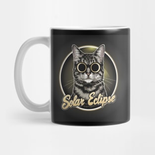 Cat Wearing Solar Eclipse Glasses Mug